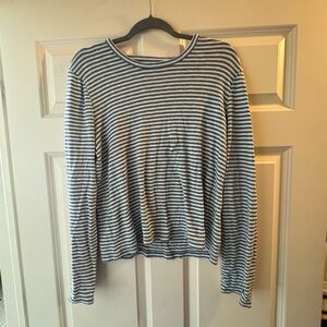 Madewell Blue and White Striped Top